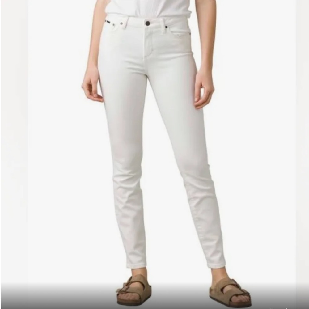 Prana Sienna white stretch denim jeans ladies size 12/31